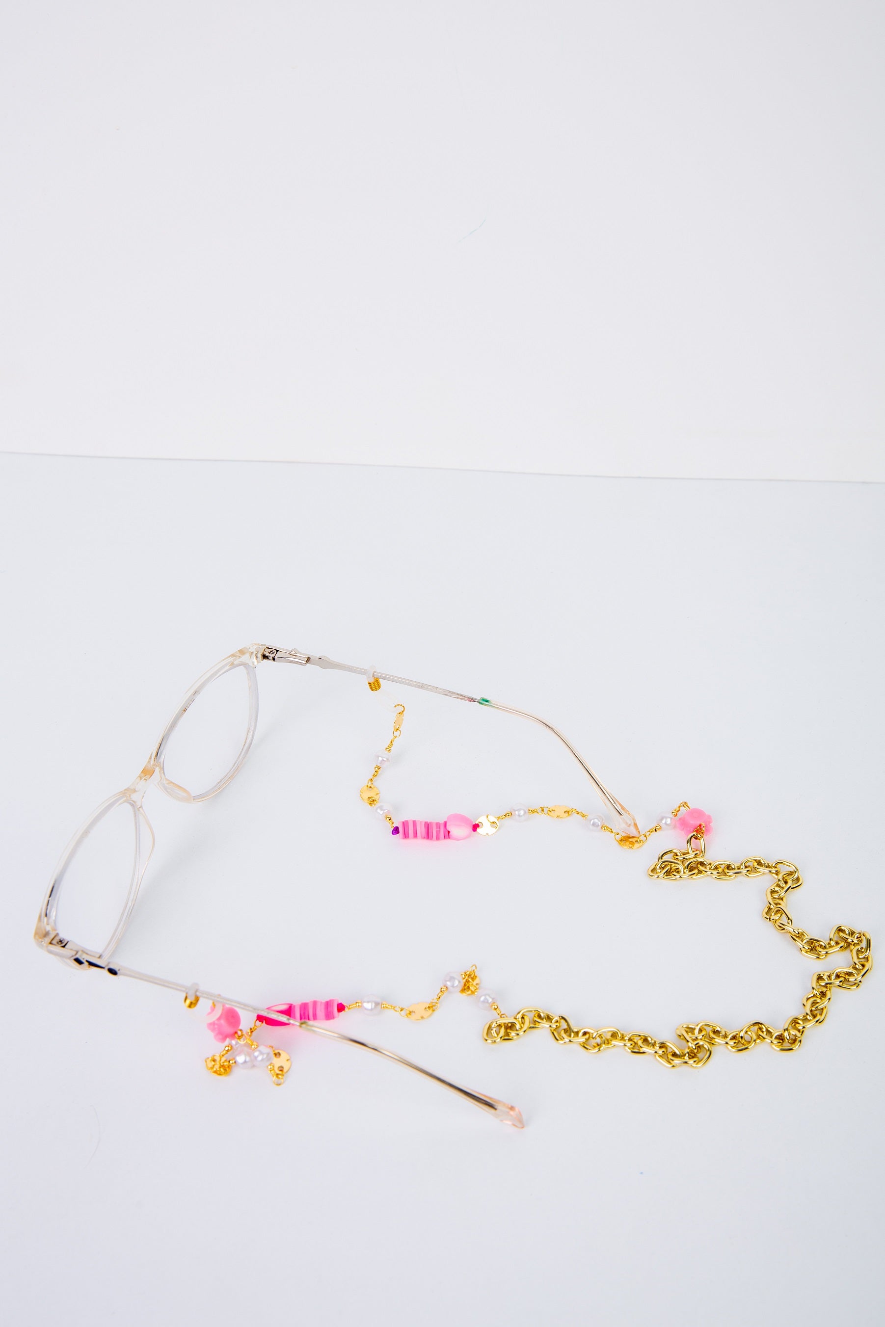 Stars Glasses chain in pink