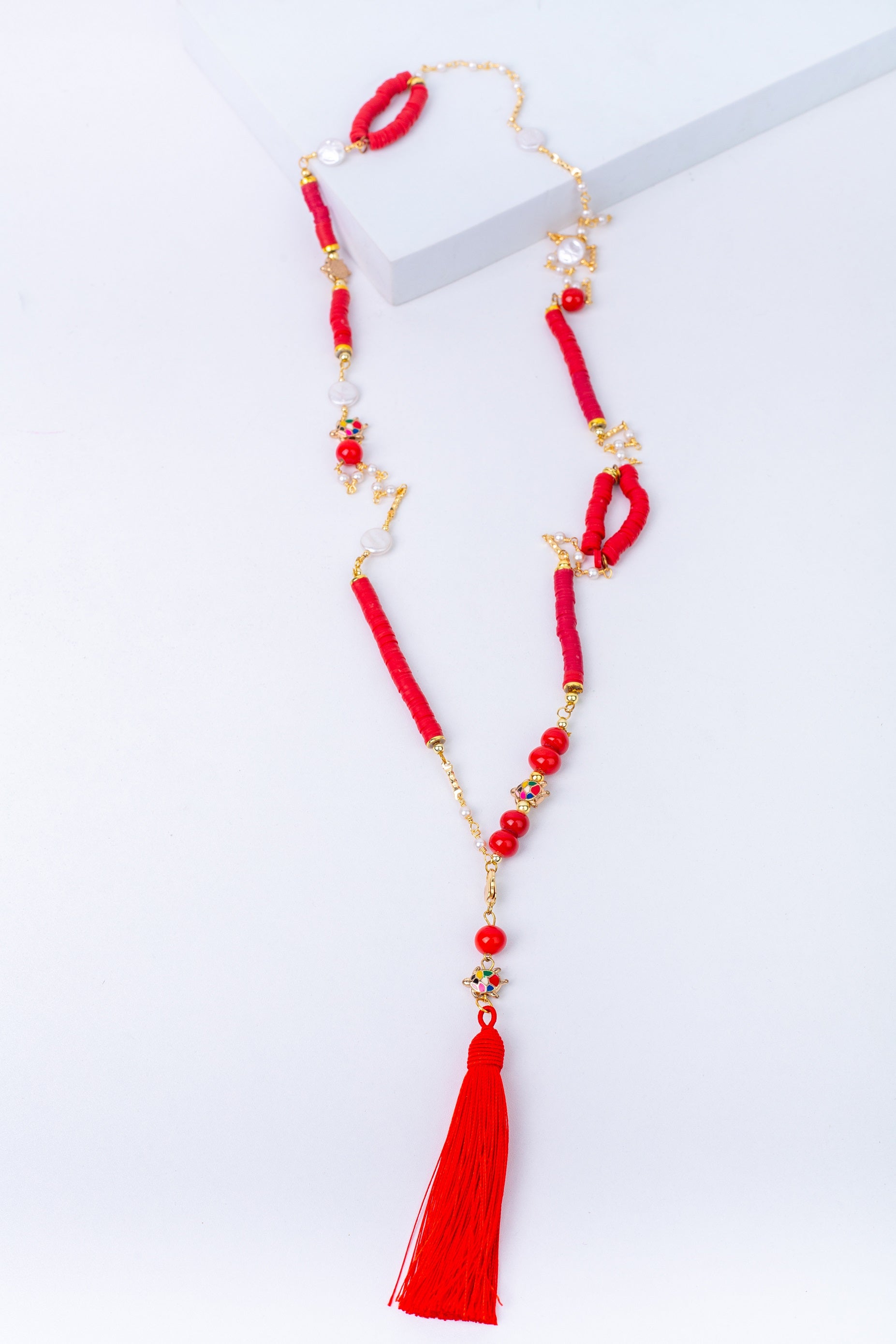 Aura Necklace in Red