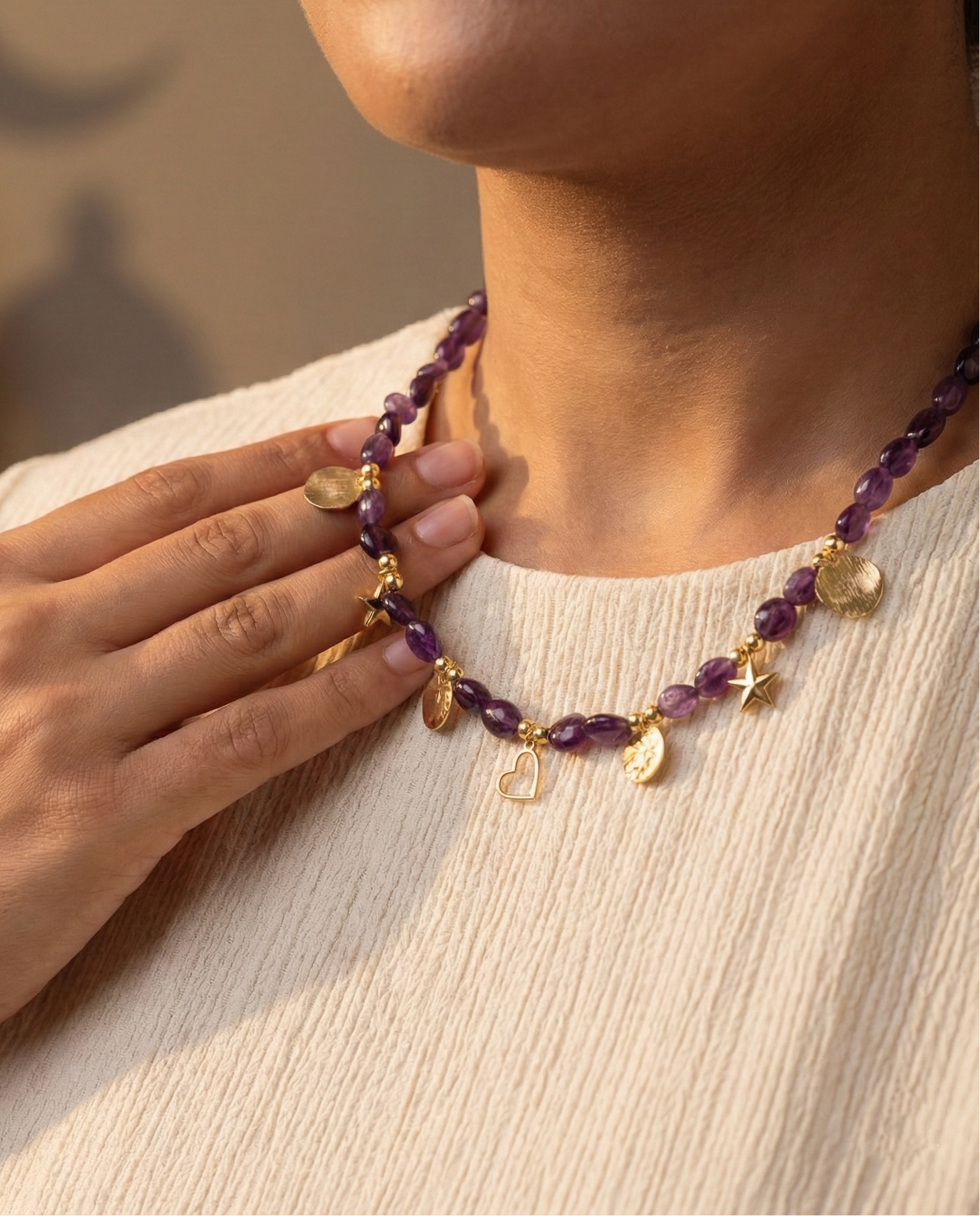 Midnight Necklace in Purple