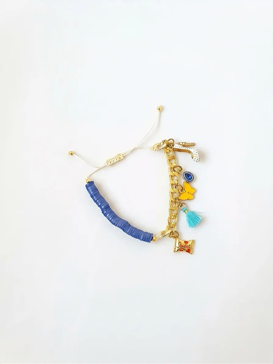 Charm Bracelet in navy Blue