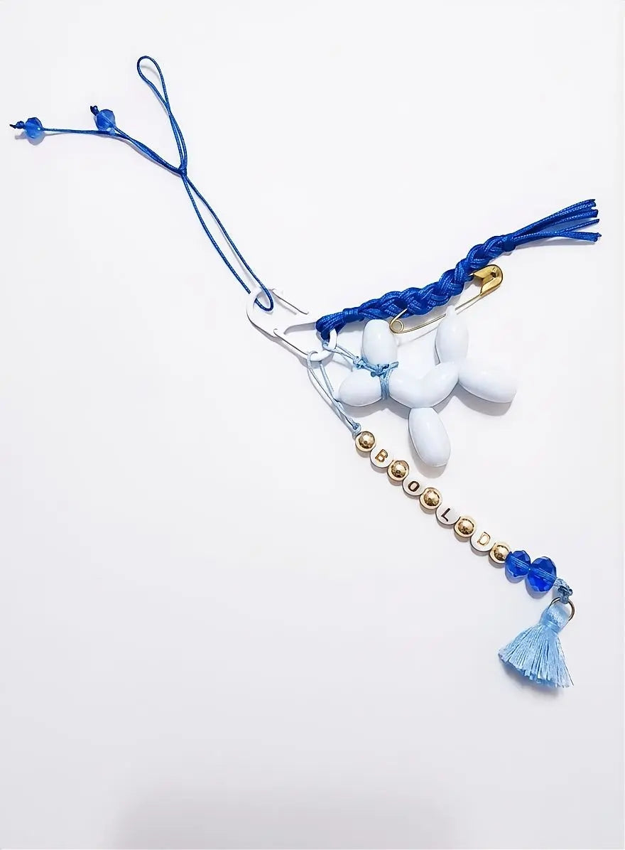 BOLD Bag Charm in Blue×Gold